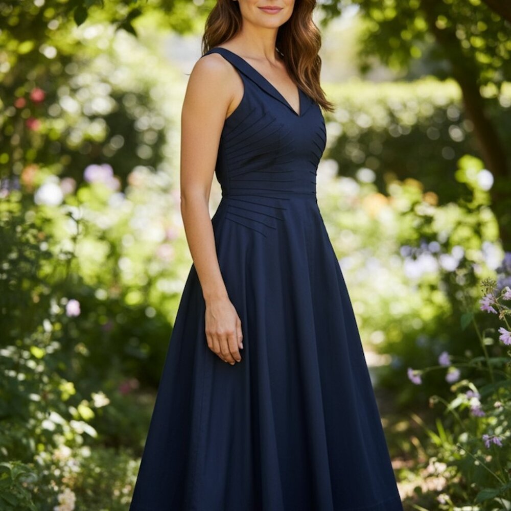 Anthropologie, Viola, Navy Blue Size 2 dress